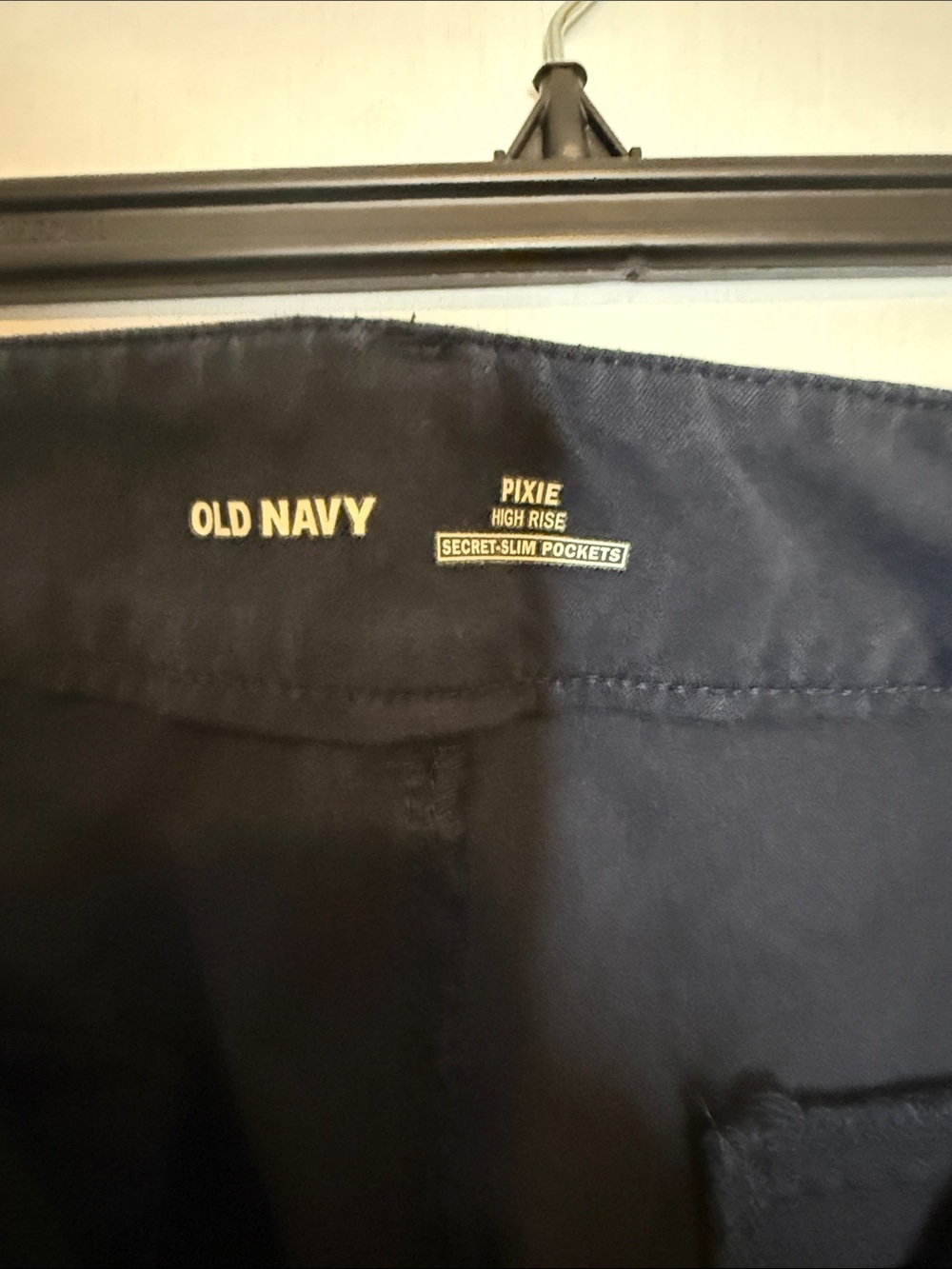 Old Navy Pixie High-Rise Pants in Navy - Picture 2 of 6